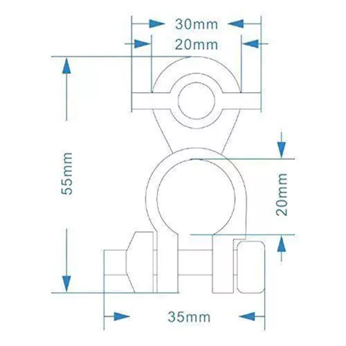 Conector Universal din Alamă pentru Baterii Auto, Capacitate Maximă 500A, Compatibil cu Stâlpi Standard