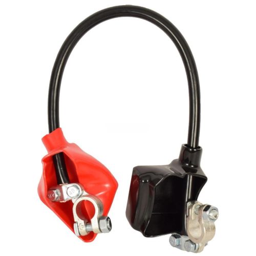 Cablu Conector Baterie 45 cm 600A din Zinc și Cupru, Compatibil cu Standardul Uniunii Europene
