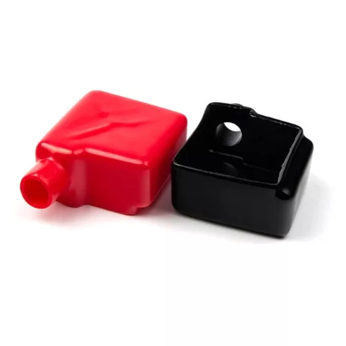 Capac Conector Baterie din Cauciuc Polipropilenic, 55x55x30 mm, pentru Șuruburi Unghiulare