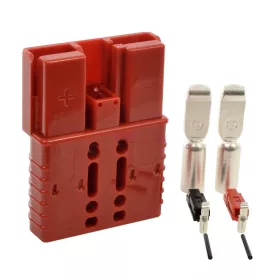   Dop/Conector Baterie Tip Vechi 175A, Culoare Roșie, Material Plastic, Compatibil cu Baterii și Redresoare