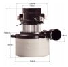 Motor de Aspirație pentru Mașini de Curățat 230V-800W (Compatibil cu Viper CEX 410) - Dimensiuni Motor 195mm x 144mm