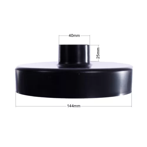 Capac Motor pentru Motor de Aspirație - Diametru 144mm, Intrare 40mm, Înălțime de Conectare 25mm