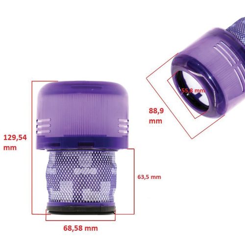 Filtru HEPA Ciclonic pentru Aspiratoare Dyson V11, V10, SV14, Lavabil, Diametru 67-90 mm, Înălțime 130 mm