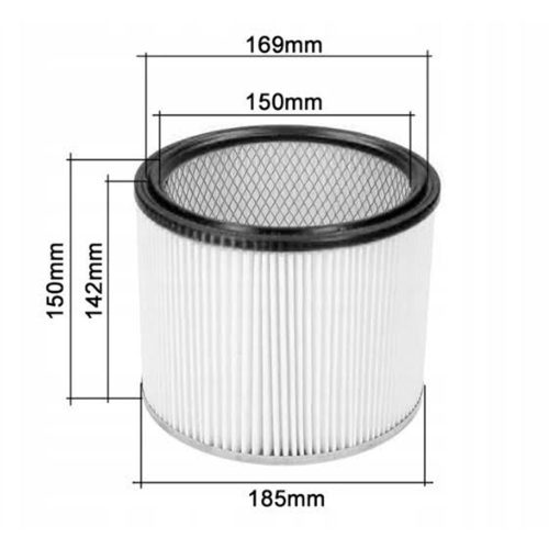 Filtru Reutilizabil din Poliester pentru Aspiratoare GRAPHITE, SPARKY, EINHELL - PL-MA-101