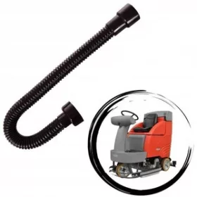   Furtun de Vid pentru Rezervor HAKO B 115R B pentru Mașini de Curățat Pardoseli, Lungime 770 mm, Diametru 38 mm, Conector Mic 50/62 mm, Conector Mare 76/84 mm