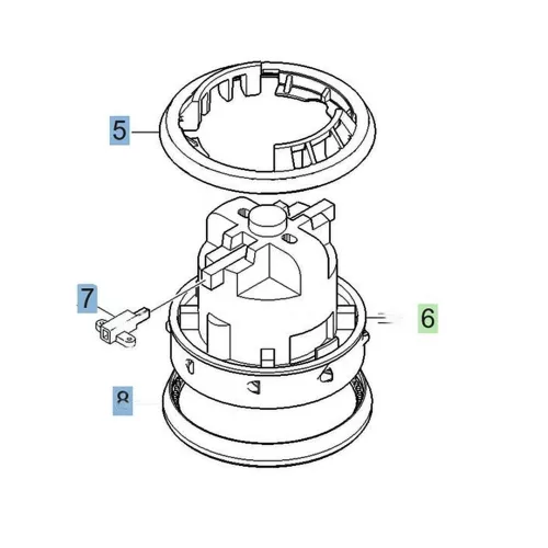 Motorturbina Garnitură Compatibilă cu Karcher Puzzi NT Flex Profi 50/50.1 DeWalt (5.363-682.0)