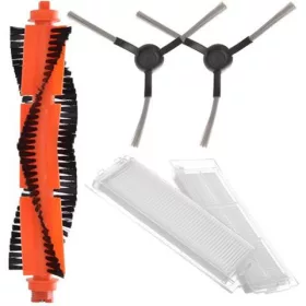   Set Perii și Filtru HEPA pentru Aspirator Robot XIAOMI Mi Robot Pro, Compatibil cu Modelele Viomi V2, V3 și SE