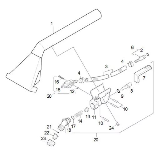 Piston supapă Compatibil pentru Karcher PUZZI 100, 200, 300, 8/1 - Cod 5.584-033.0