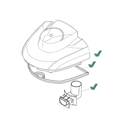 Karcher Puzzi 8/1 Capac Complet pentru Găleată cu Conector și Garnitură (4.064-006.0)