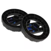 Set 2 Roți pentru Aspiratoare Nilfisk Buddy II și Multi II, Diametru 140mm, Diametru Exterior Fixare 35mm, Lungime Ax Fixare 76mm