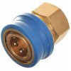 Conector Rapid din Alamă pentru Mașini de Spălat cu Presiune, cu Filet Interior de 3/8" (14,9 ÷ 15,4 mm), Maximă Presiune 200 bar, Temperatură Maximă 90°C, Debit Maxim 40 litri/minut