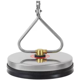   Perie de Curățare din Oțel Inoxidabil T-RACER 30 cm pentru Pavaje și Suprafețe cu Conexiune Filetată Internă 6,35 mm, Două Duze (250 bar, 90°C)