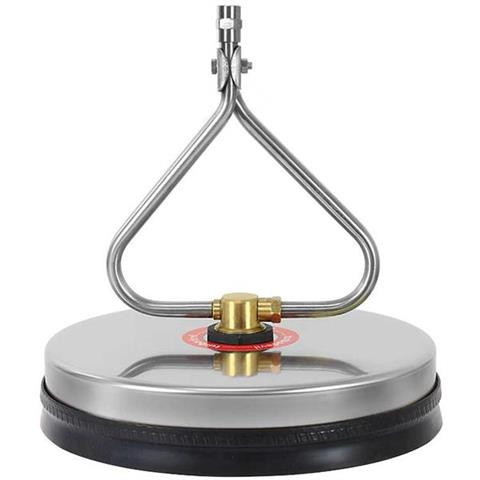 Perie de Curățare din Oțel Inoxidabil T-RACER 30 cm pentru Pavaje și Suprafețe cu Conexiune Filetată Internă 6,35 mm, Două Duze (250 bar, 90°C)