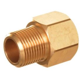   Adaptor din Alamă 3/8" Bărbat - 1/4" Femeie pentru Aparat de Spălat cu Presiune