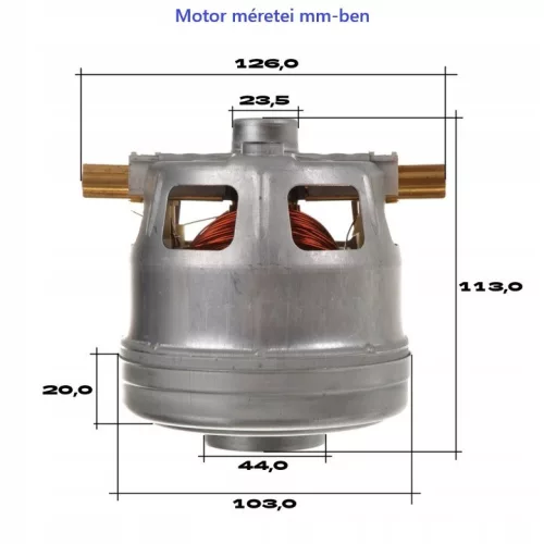 Motor de Aspirație și Turbină 1600W Compatibil cu Aspiratoare Bosch și Siemens, Putere Maximă 2200W, Alimentare 230V