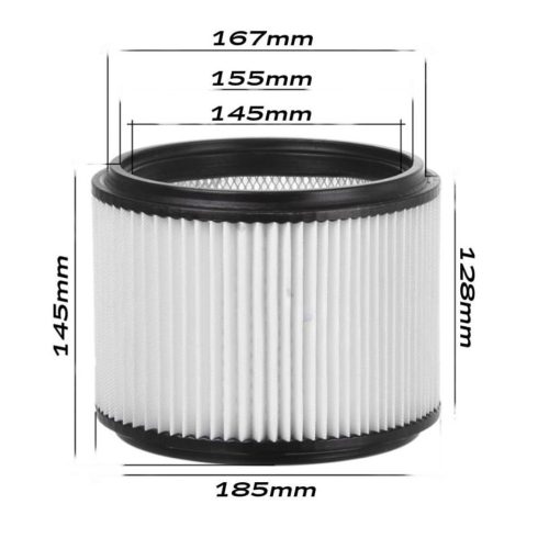 Filtru de Poliester Lavabil PL-MA-212 pentru Aspiratoare de Cenușă, Dimensiuni 160mm x 90mm x 112mm