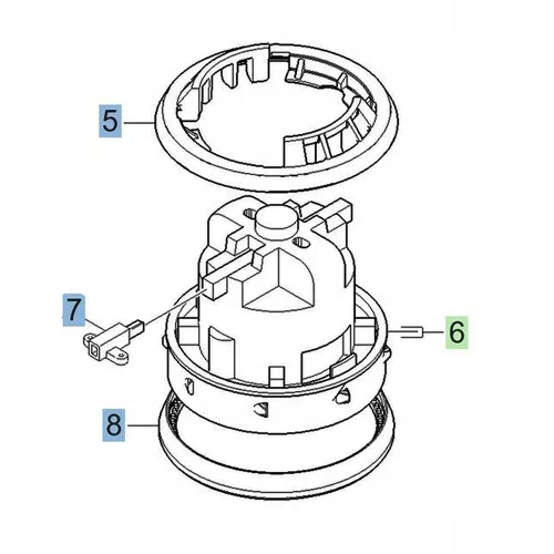 Tăiere Superioară Originală pentru Motor Turbină de 1200 W Compatibilă cu Karcher Puzzi și Alte Mărci