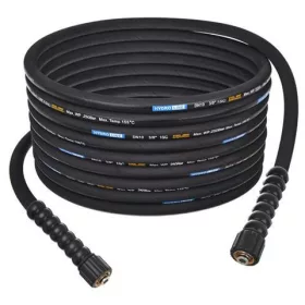   Furtun Premium de 40 metri, Rezistent la Temperatură, pentru Spălătoare cu Presiune Karcher HD, HDS și KRANZLE, cu Conexiune M22 - M22, DN10, 250 Bar, 155°C