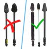 Turbofurtună 1,10 mm, 1/4"F Filet, Compatibil Karcher K2-K5 - Set Reparații