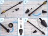Turbofurtună 1,10 mm, 1/4"F Filet, Compatibil Karcher K2-K5 - Set Reparații