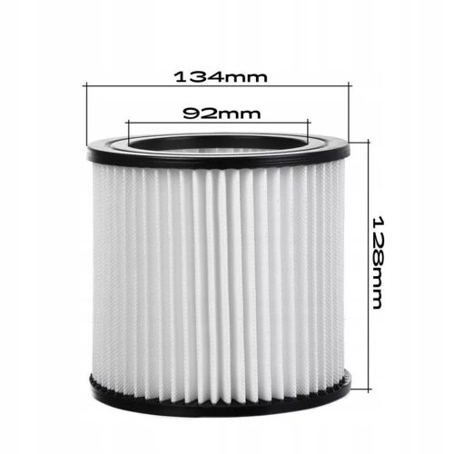 Filtru Compatibil Nilfisk 81943047, Poliester, Lavabil, 128mm x 134mm x 92mm, Utilizare Uscată și Umedă