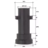 Adaptor cu Montare Bajonetă din Plastic 1/4"F Compatibil cu Spălătoare de Presiune Karcher K2-K7