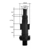 Conector Bajonettes din plastic 1/4"M pentru Lavor și Parkside - Conector de Presiune Înaltă