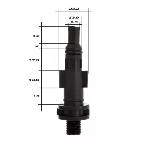 Conector Bajonettes din plastic 1/4"M pentru Lavor și Parkside - Conector de Presiune Înaltă