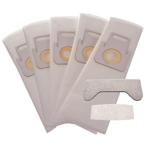 Saci de praf sintetici XXL pentru aspiratoare THOMAS, 5 bucăți, microfibră sintetică, compatibilitate aftermarket, noi, cu 2 filtre