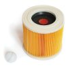 Filtru Karcher Compatibil, Întărit cu Grilaj, Înălțime 12 cm, Diametru Exterior 11,5 cm, Diametru Interior 8 cm