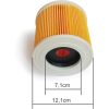 Filtru Karcher Compatibil, Întărit cu Grilaj, Înălțime 12 cm, Diametru Exterior 11,5 cm, Diametru Interior 8 cm