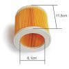 Filtru Karcher Compatibil, Întărit cu Grilaj, Înălțime 12 cm, Diametru Exterior 11,5 cm, Diametru Interior 8 cm