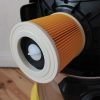 Filtru Karcher Compatibil, Întărit cu Grilaj, Înălțime 12 cm, Diametru Exterior 11,5 cm, Diametru Interior 8 cm