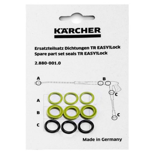 Set de Garnituri O-Ring pentru Aparat de Spălat cu Presiune Karcher HD și HDS cu Sistem TR Easy Lock (2.880-001.0)