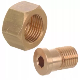   Adaptor M18 Interior la 1/4" Exterior Compatibil cu Aparatele de Spălat cu Presiune Karcher HD/HDS, Material Alamă