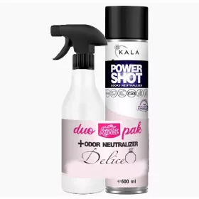   Spray Neutralizator de Miros și Ulei Parfumat cu Neroli și Papaya (600 ml + 500 ml) – Pachet Kala DUO