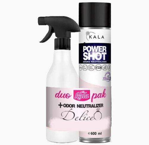 Spray Neutralizator de Miros și Ulei Parfumat cu Neroli și Papaya (600 ml + 500 ml) – Pachet Kala DUO