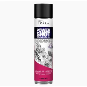   Spray Neutralizator de Mirosuri și Odorizant de Aer Luxus cu Aromă de Primăvară Japoneză (Flori de Cireș) 600 ml - Kala Power Shot Primăvară Japoneză