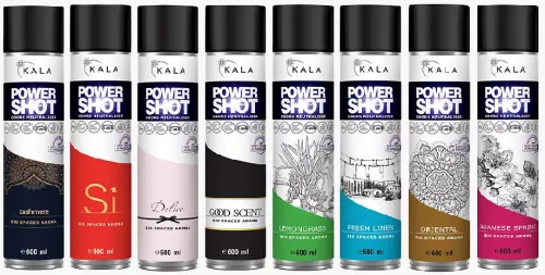 Spray Neutralizator de Mirosuri și Odorizant de Aer Luxus cu Aromă de Primăvară Japoneză (Flori de Cireș) 600 ml - Kala Power Shot Primăvară Japoneză