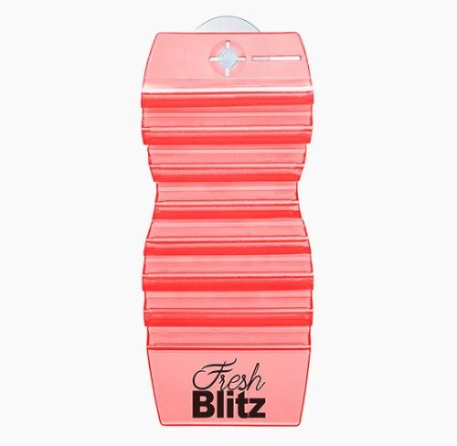 Fresh BLITZ Etichetă Agățătoare cu Aromă de Măr și Scorțișoară – Medalion Gelatinos Parfumat cu Ventuză, Non-Toxic, Biodegradabil