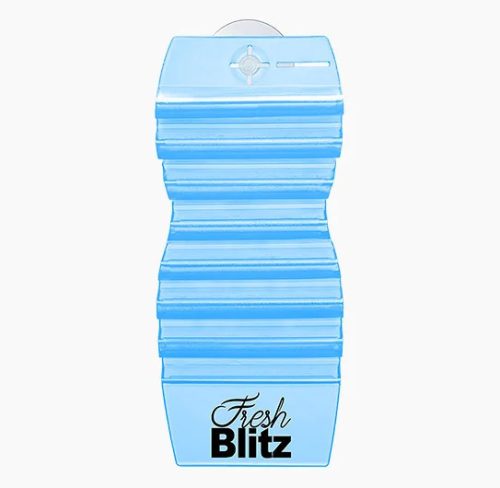 Fresh Blitz ETICHETĂ SUSPENDABILĂ – Odorizant Gel Suspendabil de Înaltă Calitate cu Miros de Floare de Bumbac, Fixare cu Ventuză