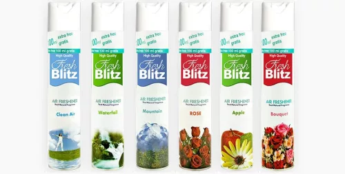 Fresh Blitz Odorizant de Aer cu Aromă de Trandafir, 400 ml, Intensitate Medie, Prospețime de Lungă Durată