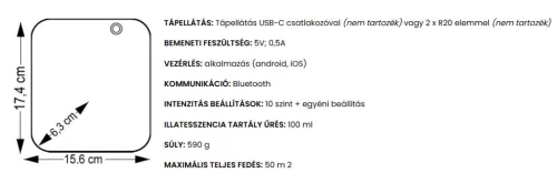 Difuzor Aromă Kala iFRESH 50 cu Control Bluetooth, Compatibil Android și iOS, Funcționare pe Baterii R20, Culoare Albă