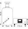 Difuzor Aromatic Kala iFRESH BOKSZ 5000 cu Rezervor din Aluminiu Argintiu, Carcasă Albă și Control prin Bluetooth (Android, iOS)