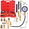 Set Compresie Manometru pentru Benzină TC Technic LT-A1005, 0-10 bar, cu Furtun de Cauciuc și Accesorii
