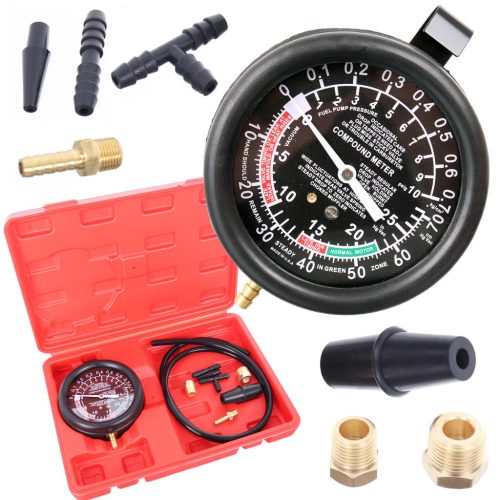 Set de Măsurare a Presiunii Combustibilului și Vacuumului TC Technic LT-A1008, 0-10 bar, Instrument de Diagnosticare
