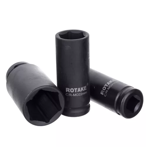 Set de 13 Chei Tubulare pentru Chei Pneumatice cu Impact, Compatibil cu Conexiune 1/2", Dimensiuni 10-32 mm, Rotake RT-013K
