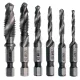 Set de Burghie și Filete din Oțel Rapid HSS, M3-M10, 6 Piese, Prindere Bit, pentru Metale