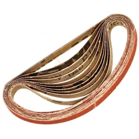   Set de benzi abrazive pentru șlefuitoare cu bandă îngustă (5 bucăți) 10x330mm, P80 - TC Tehnic AT-480