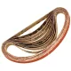 Set de benzi abrazive pentru șlefuitoare cu bandă îngustă (5 bucăți) 10x330mm, P80 - TC Tehnic AT-480